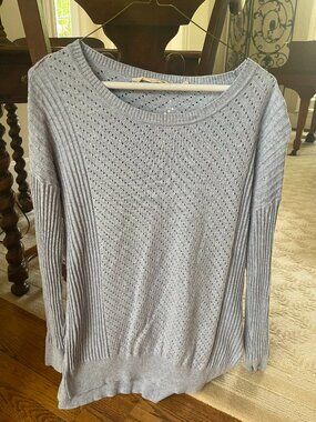 Soft Surroundings makes this blue sweater.